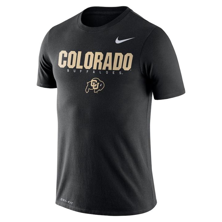 Men's Nike Colorado Buffaloes Facility Tee, Size: Xl, Black
