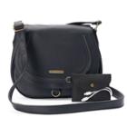 Stone & Co. Talia Phone Charging Saddle Bag, Women's, Black