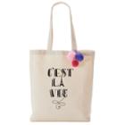Tri-coastal Design C'est La Vie Canvas Tote, Women's, Black