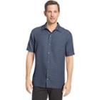 Men's Van Heusen Classic-fit Grid Button-down Shirt, Size: Small, Med Blue