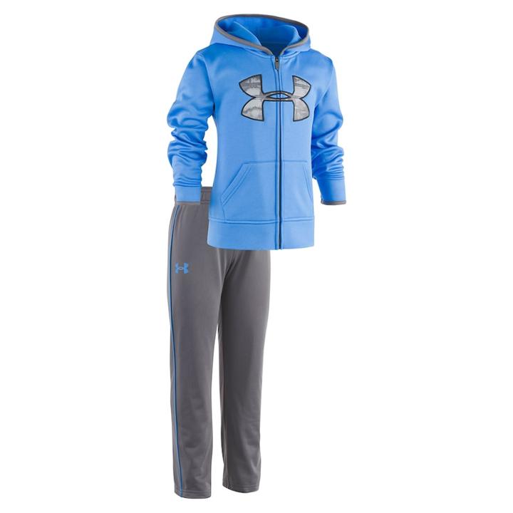 Boys 4-7 Under Armour Abstract Logo Pullover Hoodie & Pants Set, Size: 6, Brt Blue