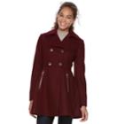 Women's Apt. 9&reg; Wool Blend Double-breasted Coat, Size: Xl, Dark Grey