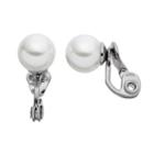 Simply Vera Vera Wang Simulated Pearl Nickel Free Clip On Earrings, Women's, White