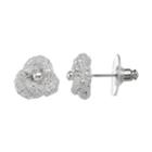 Napier Mesh Nickel Free Knot Stud Earrings, Women's, Silver