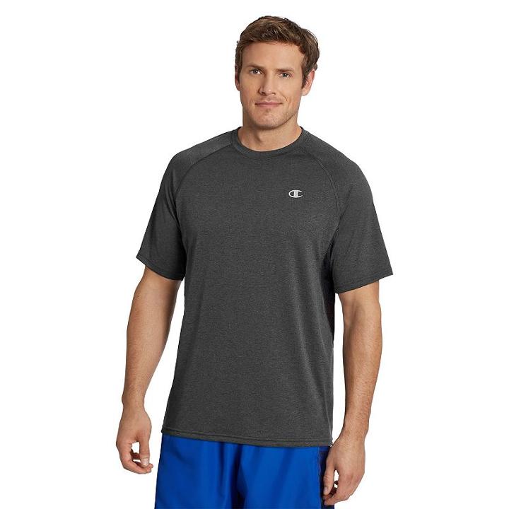 Men's Champion Vapor Heathered Tee, Size: Xl, Dark Grey
