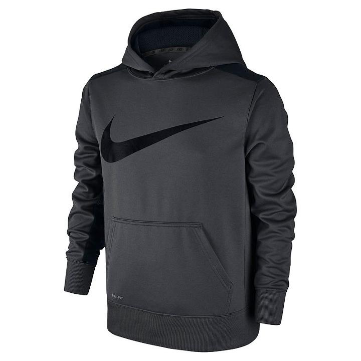 Nike, Boys 8-20 Therma-fit Ko Swoosh Hoodie, Boy's, Size: Medium, Grey Other