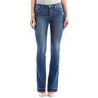 Petite Women's Rock & Republic&reg; Kasandra Release Hem Bootcut Jeans, Size: 0p Short, Med Blue