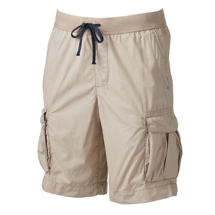 Sonoma Goods For Life, Men's &trade; Knit Waistband Cargo Shorts, Size: Xl, Lt Beige