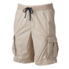 Sonoma Goods For Life, Men's &trade; Knit Waistband Cargo Shorts, Size: Xl, Lt Beige