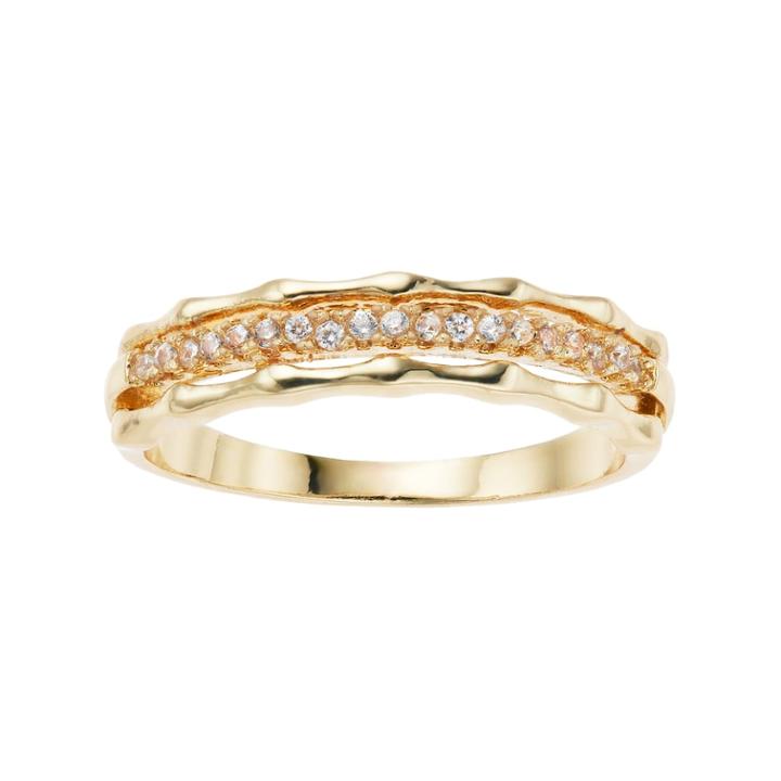 Lc Lauren Conrad Simulated Crystal Multi Row Midi Ring, Women's, Size: 3, Gold