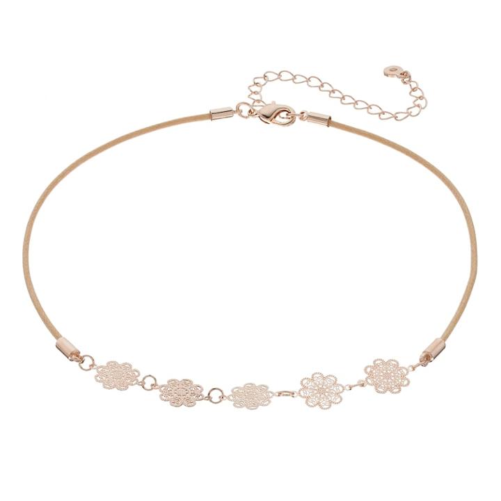 Lc Lauren Conrad Filigree Choker Necklace, Women's, Brown