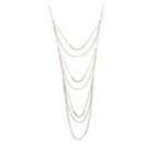Lc Lauren Conrad Two-tone Long Layered Necklace, Women's, Multicolor