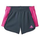 Girls 4-6x Adidas Mesh Shorts, Girl's, Size: 4, Dark Grey