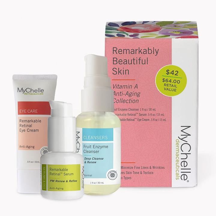 Mychelle Dermaceuticals Remarkably Beautiful Skin - Vitamin A Anti-aging Set, Multicolor