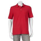 Men's Croft & Barrow&reg; Performance Tailored-fit Pique Polo, Size: Medium, Dark Red