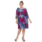 Plus Size Dana Buchman Waist Twist Dress, Women's, Size: 3xl, Lt Purple