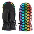 Girls 4-16 So&reg; Rainbow Foil Heart Thinsulate Mittens, Size: S-m, Multicolor