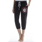 Women's Concepts Sport New England Patriots Backboard Capri Pants, Size: Large, Grey (charcoal)