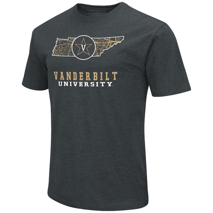 Men's Vanderbilt Commodores State Tee, Size: Xxl, Oxford