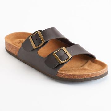 Men's Rock & Republic&reg; Strap Sandals, Size: Large, Dark Brown