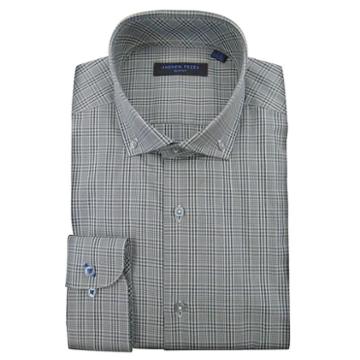 Men's Andrew Fezza Slim-fit Comfort Flex Collar Dress Shirt, Size: 17, Grey Other