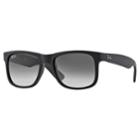 Ray-ban Justin Rb4165 51mm Rectangle Gradient Sunglasses, Adult Unisex, Black