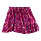 Girls 4-12 Sonoma Goods For Life&trade; Smocked Ruffle Skort, Size: 10, Med Purple