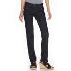 Petite Apt. 9&reg; Modern Fit Straight-leg Jeans, Women's, Size: 10p-short, Dark Blue