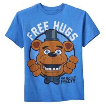 Boys 8-20 Five Nights At Freddy's Free Hugs Tee, Boy's, Size: Large, Blue