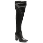 2 Lips Too Too Amber Women's Over-the-knee Boots, Girl's, Size: Medium (7.5), Black
