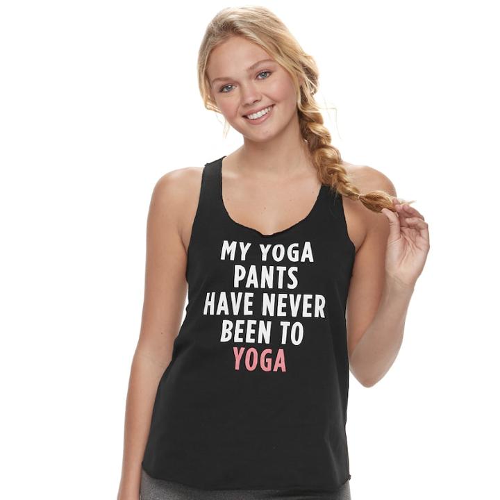 Juniors' So&reg; Graphic Tank, Teens, Size: Xs, Black