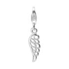 Personal Charm Sterling Silver Openwork Wing Charm, Women's, Grey