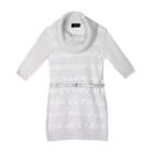 Girls 4-6x Iz Amy Byer Cowl Sweater Dress With Belt, Girl's, Size: 4, White Oth