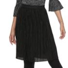 Women's Apt. 9&reg; Pleated Midi Skirt, Size: Xs, Black