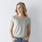 Women's Sonoma Goods For Life&trade; Essential Print Tee, Size: Xs, Lt Green