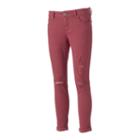 Juniors' Tinseltown Ripped Twill Ankle Pants, Girl's, Size: 5, Pink Ovrfl