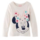 Disney's Minnie Mouse Girls 4-10 Dot Tee By Jumping Beans&reg;, Size: 4, White Oth