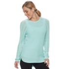 Women's Sonoma Goods For Life&trade; Pointelle Crewneck Sweater, Size: Medium, Light Blue