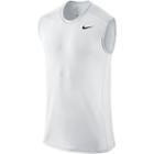Men's Nike Dri-fit Base Layer Fitted Cool Sleeveless Top, Size: Xl, White