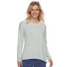 Women's Sonoma Goods For Life&trade; Pajamas: Essential Long Sleeve Tee, Size: Xs, Lt Green