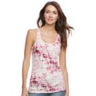 Women's Sonoma Goods For Life&trade; Essential Ribbed Tank, Size: Medium, Pink