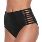 Mix And Match High-waisted Bikini Bottoms, Size: Small, Black