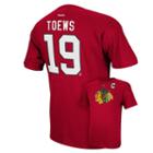 Men's Reebok Chicago Blackhawks Jonathan Toews Player Tee - Men, Size: Large, Red