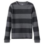 Boys 8-20 Urban Pipeline Striped Thermal Tee, Boy's, Size: Large, Grey (charcoal)