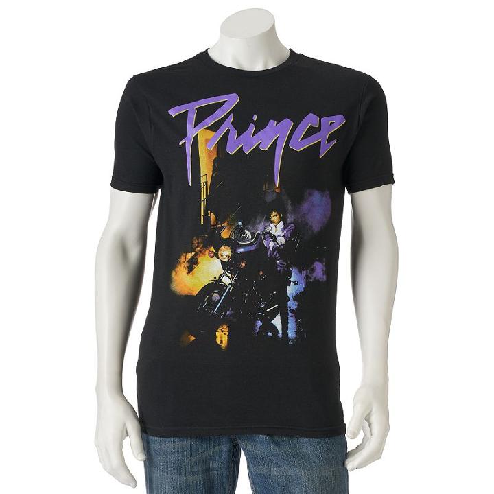 Men's Prince Purple Rain Tee, Size: Large, Black