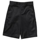 Boys 4-20 French Toast School Uniform Flat-front Adjustable-waist Shorts, Boy's, Size: 7, Black