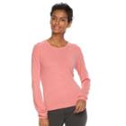 Petite Napa Valley Crewneck Sweater, Women's, Size: Xl Petite, Med Pink