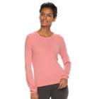 Petite Napa Valley Crewneck Sweater, Women's, Size: Xl Petite, Med Pink
