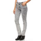 Women's Gloria Vanderbilt Bridget Midrise Slim Straight-leg Jeans, Size: 4 - Regular, Light Blue