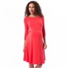 Maternity Pip & Vine By Rosie Pope Layered Nursing Dress, Women's, Size: Xl-mat, Brt Red